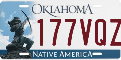OK license plate 177VQZ