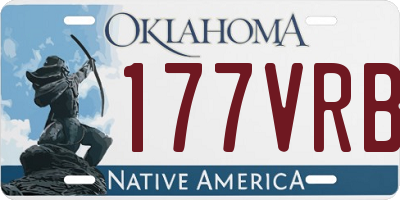 OK license plate 177VRB