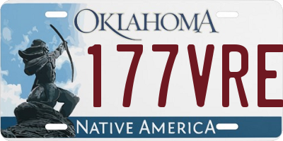 OK license plate 177VRE