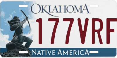 OK license plate 177VRF