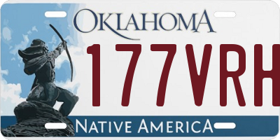 OK license plate 177VRH