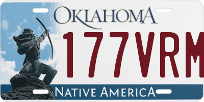 OK license plate 177VRM