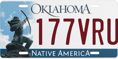 OK license plate 177VRU