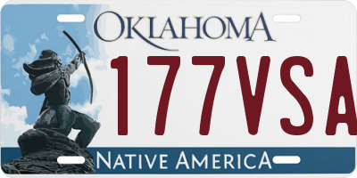 OK license plate 177VSA