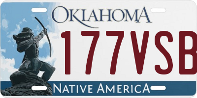 OK license plate 177VSB