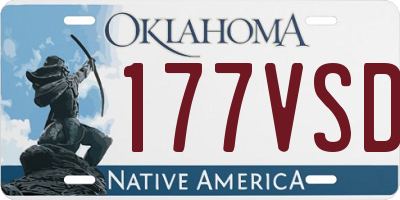 OK license plate 177VSD