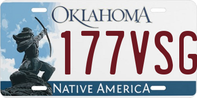 OK license plate 177VSG