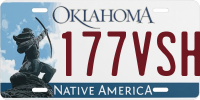 OK license plate 177VSH