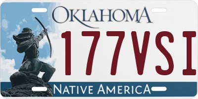 OK license plate 177VSI