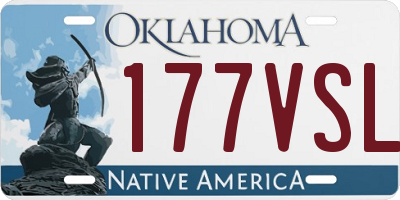 OK license plate 177VSL