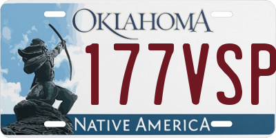 OK license plate 177VSP