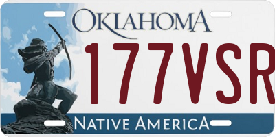 OK license plate 177VSR