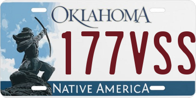 OK license plate 177VSS