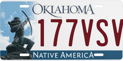 OK license plate 177VSV