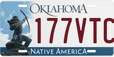 OK license plate 177VTC
