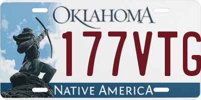 OK license plate 177VTG