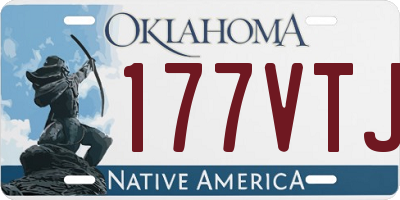 OK license plate 177VTJ