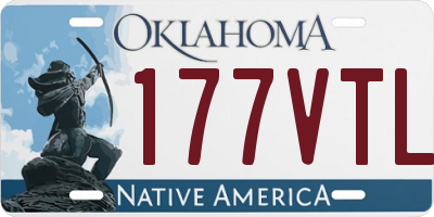 OK license plate 177VTL