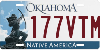 OK license plate 177VTM