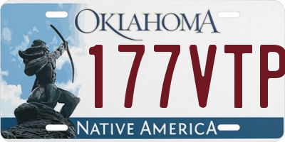 OK license plate 177VTP