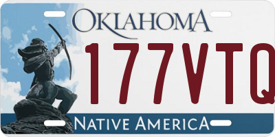OK license plate 177VTQ