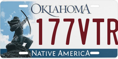 OK license plate 177VTR