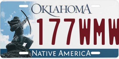 OK license plate 177WMW