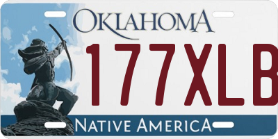 OK license plate 177XLB