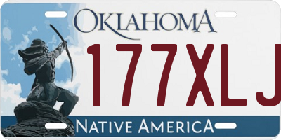 OK license plate 177XLJ