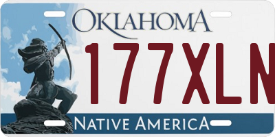 OK license plate 177XLN