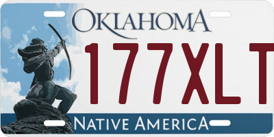 OK license plate 177XLT