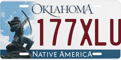 OK license plate 177XLU