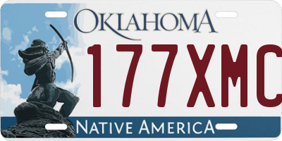 OK license plate 177XMC