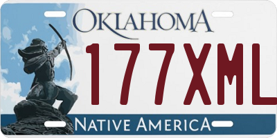 OK license plate 177XML