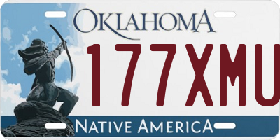 OK license plate 177XMU