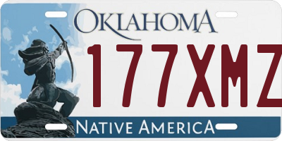 OK license plate 177XMZ