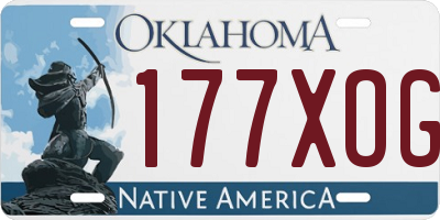 OK license plate 177XOG