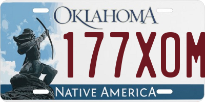 OK license plate 177XOM