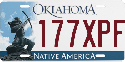 OK license plate 177XPF