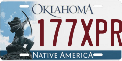 OK license plate 177XPR