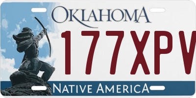 OK license plate 177XPV