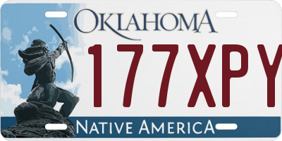 OK license plate 177XPY
