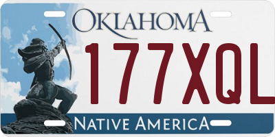 OK license plate 177XQL
