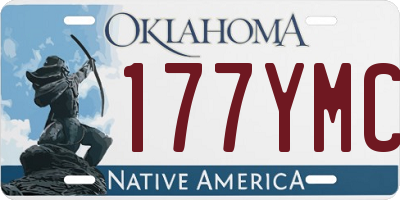OK license plate 177YMC