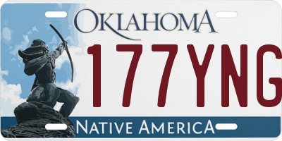 OK license plate 177YNG