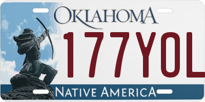 OK license plate 177YOL