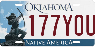 OK license plate 177YOU