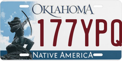 OK license plate 177YPQ