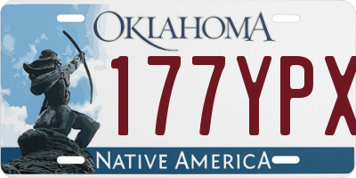 OK license plate 177YPX
