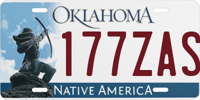 OK license plate 177ZAS